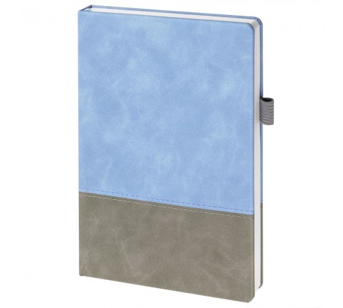 Ежедневник Horizon, недатированный, серый с голубым
