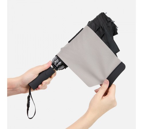 Зонт обратного сложения Easyroll, черный