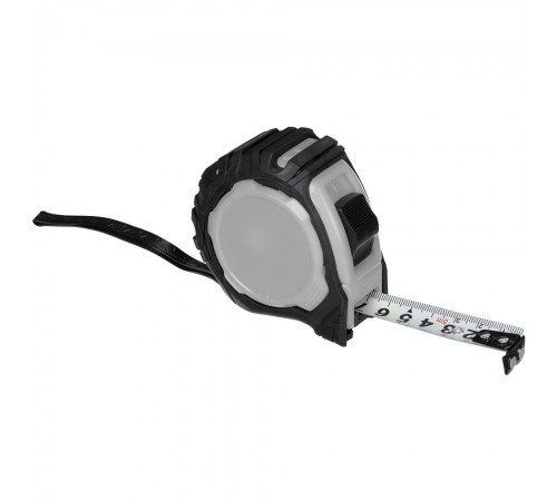 Рулетка Mittari с магнитным наконечником, 5 м, серая