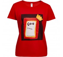 Футболка женская «Сода», красная