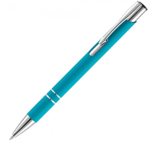 Ручка шариковая Keskus Soft Touch, бирюзовая Ручка шариковая Keskus Soft Touch, бирюзовая
