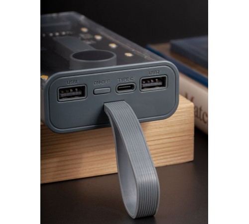 Аккумулятор Trellis Digital 10000 мАч, темно-серый