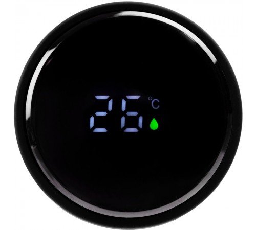 Смарт-бутылка с заменяемой батарейкой Long Therm Soft Touch, черная