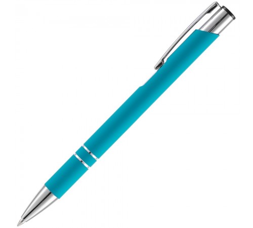 Ручка шариковая Keskus Soft Touch, бирюзовая Ручка шариковая Keskus Soft Touch, бирюзовая