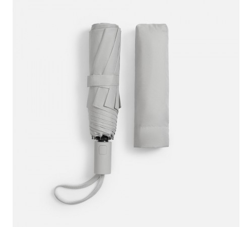 Зонт складной Cloudex, светло-серый