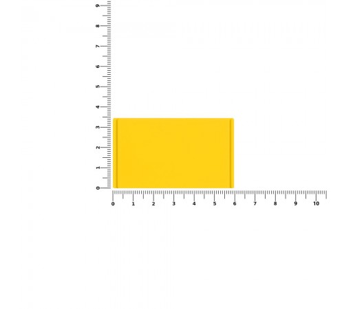 Лейбл из ПВХ Dzeta, M, желтый