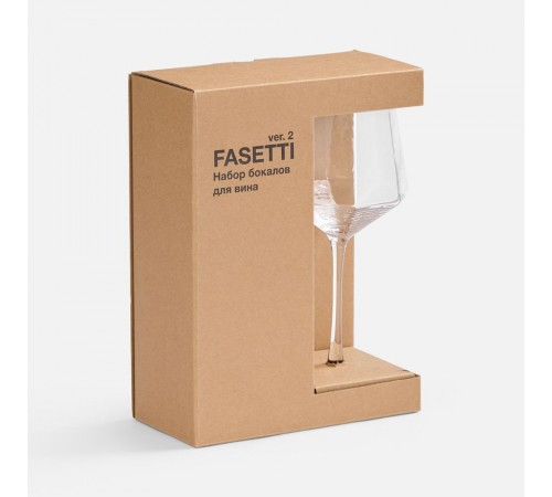 Набор из 2 бокалов для вина Fasetti, ver.2