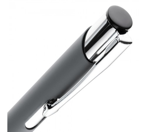 Ручка шариковая Keskus Soft Touch, серая