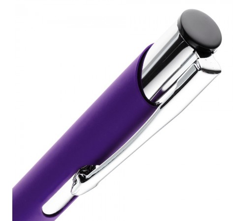 Ручка шариковая Keskus Soft Touch, фиолетовая