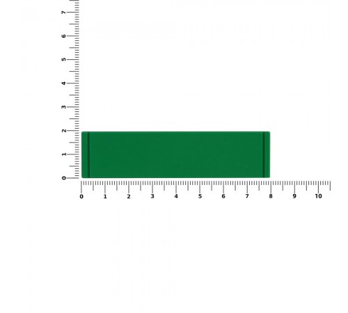 Лейбл из ПВХ Dzeta, S, зеленый