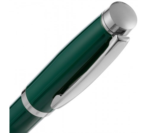 Ручка шариковая Letra Chrome, глянцевая, темно-зеленая Ручка шариковая Letra Chrome, глянцевая, темно-зеленая