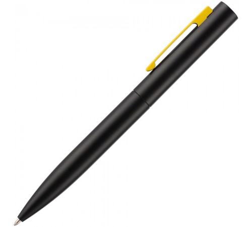 Ручка шариковая Inkolor, черная с желтым Ручка шариковая Inkolor, черная с желтым