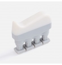 Эспандер кистевой FingerTap, серый с белым