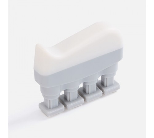 Эспандер кистевой FingerTap, серый с белым