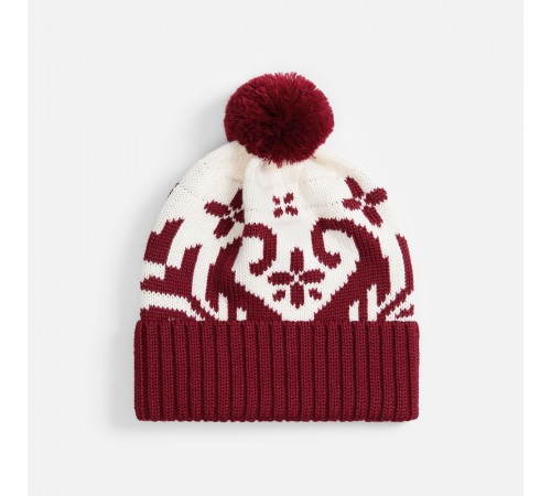 Шапка Wintertude, красная с белым
