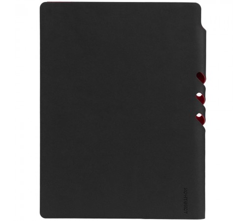 Ежедневник Flexpen Black, недатированный, черный с красным