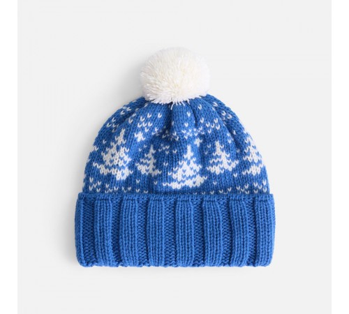 Шапка Holidale, синяя с молочным
