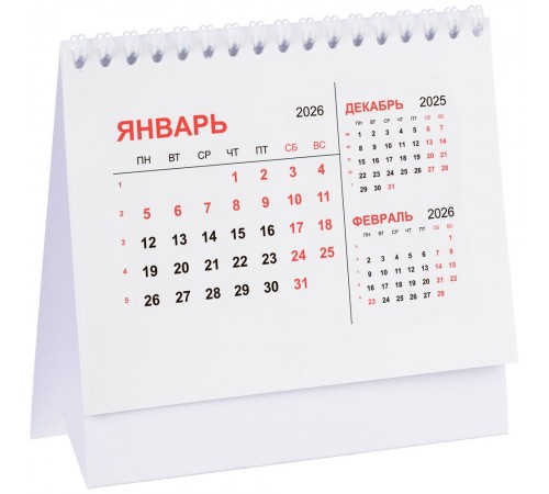 Календарь настольный Datio, белый