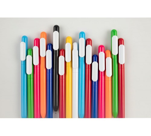 Ручка шариковая Swiper, черная с белым