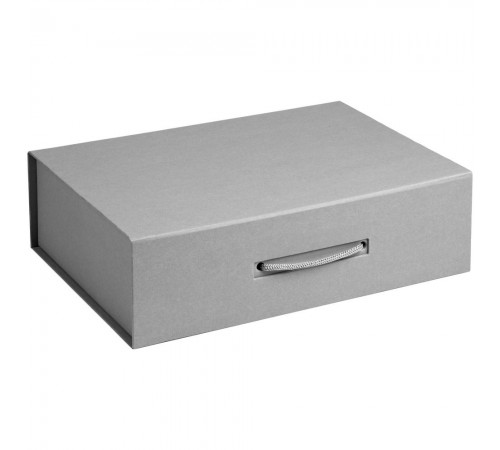 Коробка Case, подарочная, серая матовая