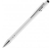 Ручка шариковая Pointer Soft Touch со стилусом, белая