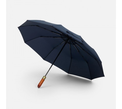 Зонт складной Cloudburst в подарочной упаковке, темно-синий