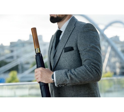 Зонт-трость Represent, черный