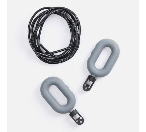 Мультифункциональная скакалка с эспандером Multi McFly, серая
