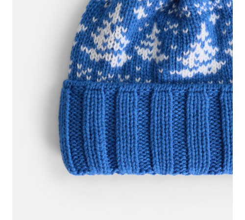 Шапка Holidale, синяя с молочным