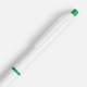 Ручка шариковая Bright Pop, белая с зеленым