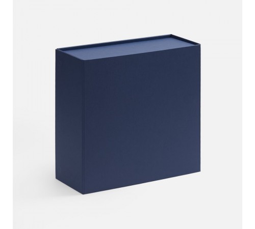 Коробка складная Quadra Fold, темно-синяя