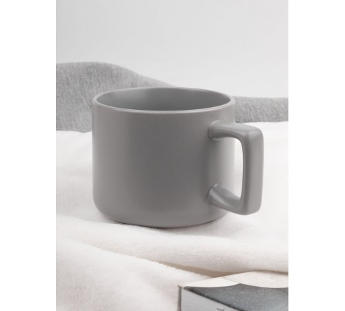 Чашка Jumbo в коробке матовая, светло-серая