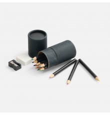 Набор цветных карандашей Pencilvania Tube Plus, черный