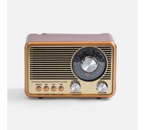 Bluetooth-колонка с радио Listenberg, коричневая