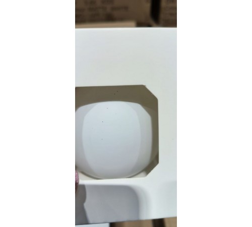 Оформительский шар Finery, 10 см, матовый белый