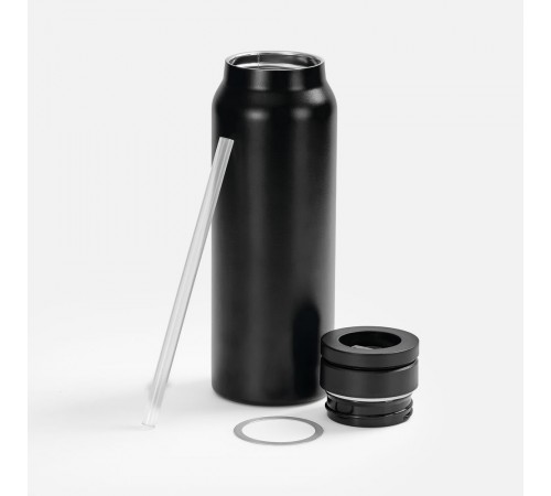 Термобутылка Magnus с магнитным держателем для телефона, черная