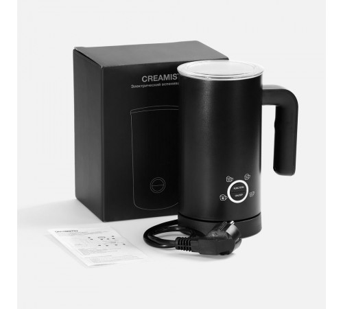 Электрический вспениватель молока Creamistry, черный