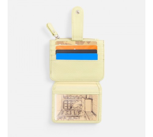 Картхолдер на молнии Unison, светло-зеленый