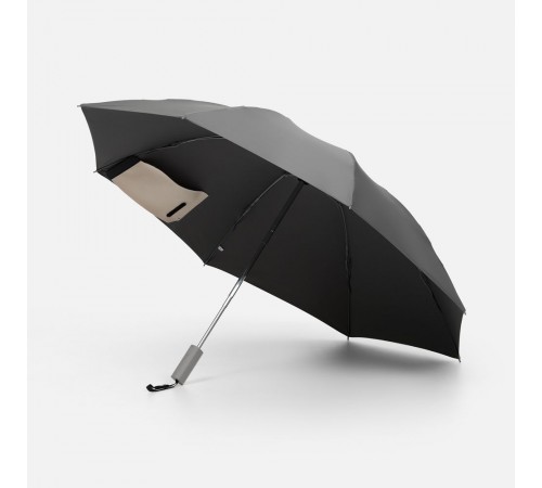 Зонт обратного сложения Easyroll, серый