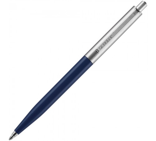 Ручка шариковая Senator Point Metal, ver.2, темно-синяя
