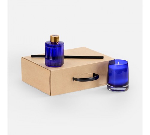 Набор Fragnola, пряная древесина и кардамон, темно-синий