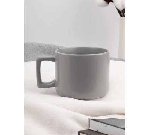 Чашка Jumbo в коробке матовая, светло-серая