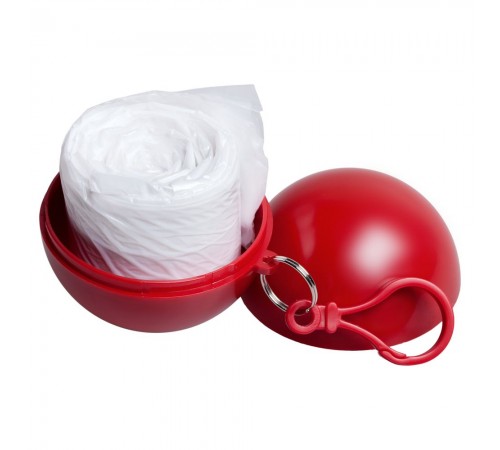 Дождевик в круглом футляре Nimbus, красный