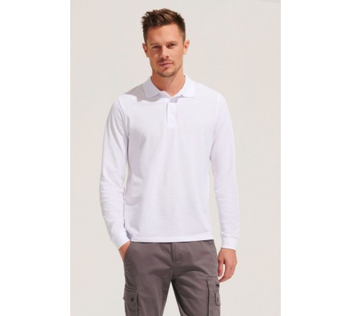 Рубашка поло с длинным рукавом Prime LSL, ярко-синяя (royal)