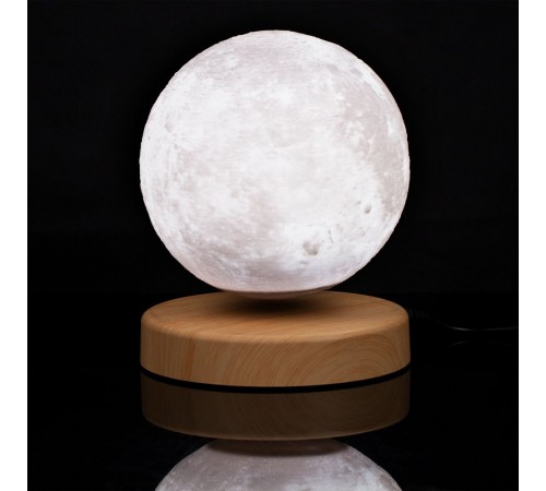Левитирующая луна MoonFlight с пластиковой подставкой