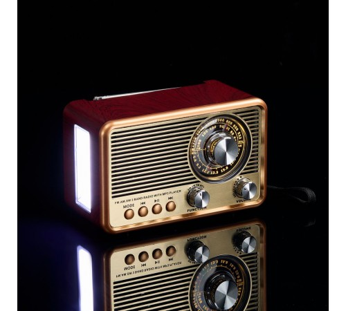 Bluetooth-колонка с радио Listenberg, коричневая