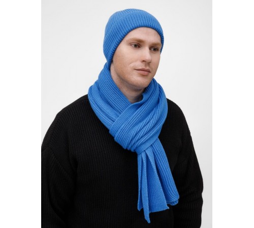 Шарф Nobilis Mono, ярко-синий