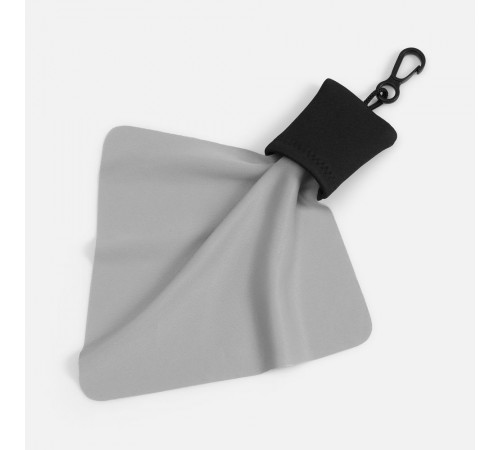 Очищающая салфетка Specta, серая с черным