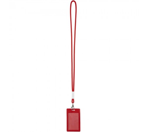 Шнурок для бейджа Tube Metal, красный