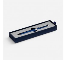 Ручка шариковая Broad Ring Soft Touch в футляре, синяя